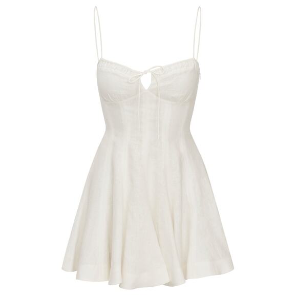 LoveShackFancy Dresses & Skirts - Loveshackfancy A-Line Cream Shai Dress Size 00 NWT